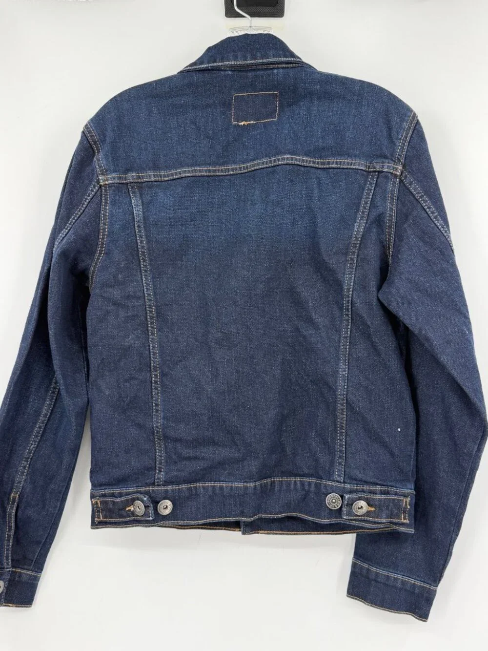 Goodfellow Co Womens Small Dark Wash Denim Jacket Cotton Blend New with tags - Picture 8 of 10